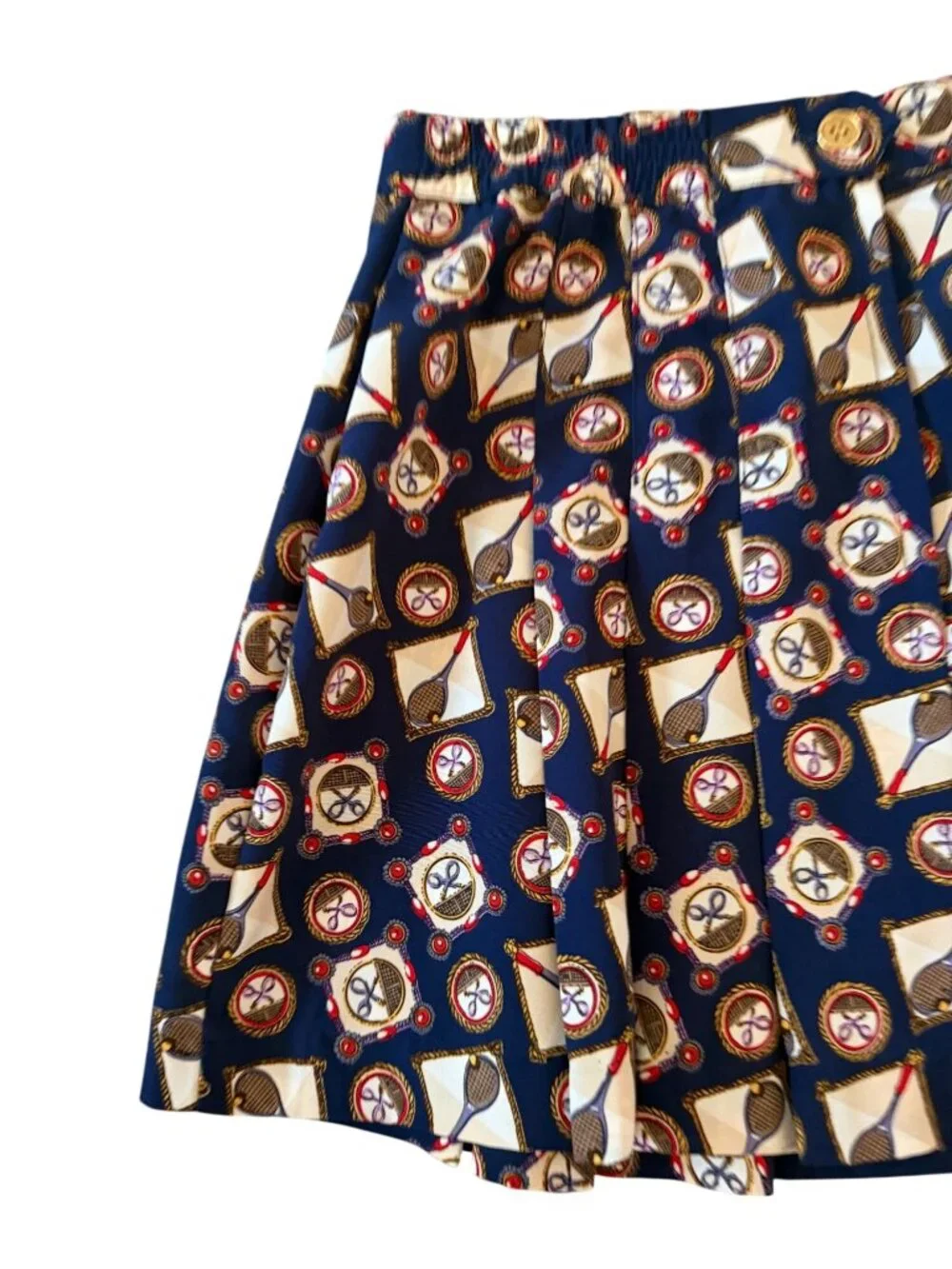 WESTBOUND Vintage Tennis Print High Waist Skirt Size 12